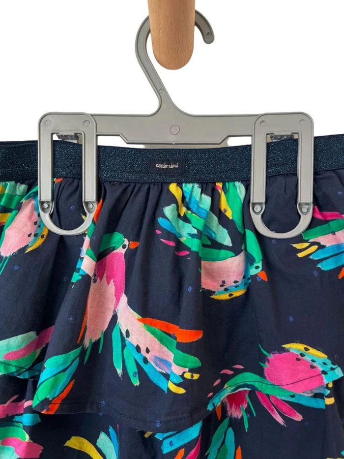 Jupe d'été marine (oiseaux multicolores) - Catimini 6 ans (116cm) - photo numéro 4