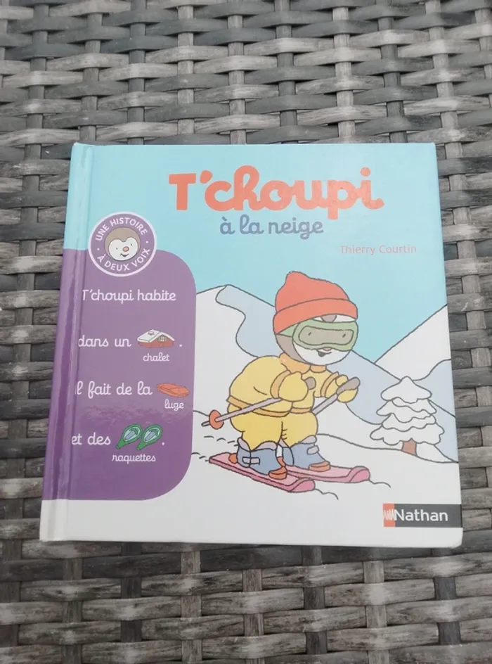 Livre enfant - T'choupi à la neige