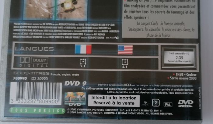 Dvd A l'aube du 6ème jour (Schwarzenegger) - photo numéro 5