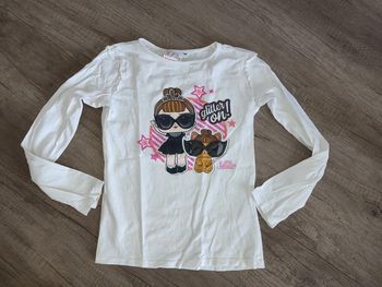 T shirt blanc poupée lol 10 ans