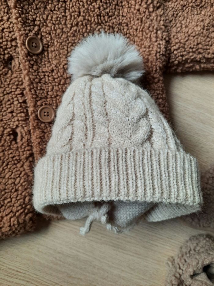 Manteau effet mouton 12 mois avec accessoires - photo numéro 10