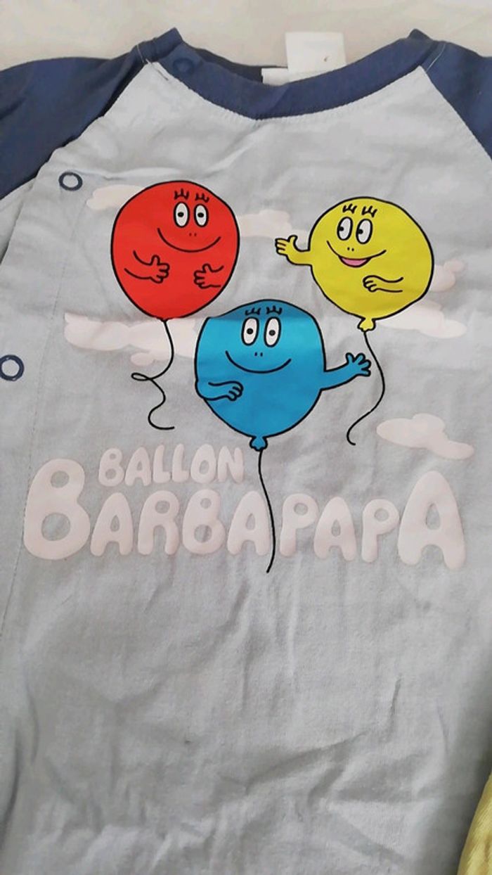 Lot de 2 barboteuse barbapapa 6 mois - photo numéro 2