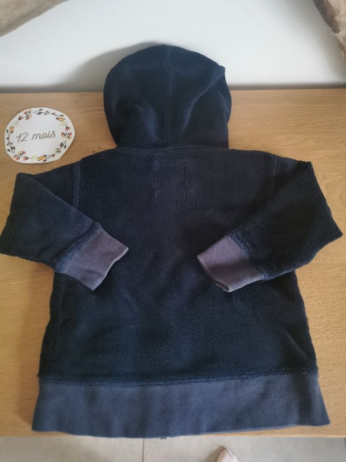 Veste à capuche bleu marine bébé garçon 12mois quicksilver - photo numéro 2