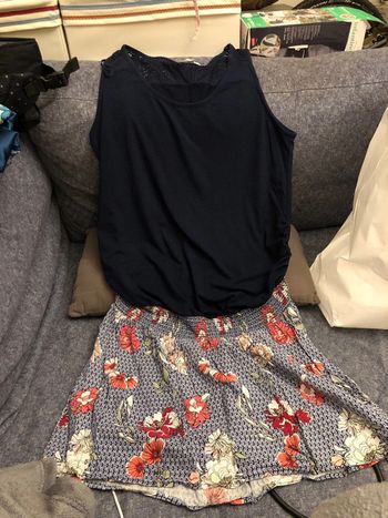 Robe courte maternité M 38 été