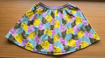 Jupe velours ras réversible Renards DPAM 10 ans