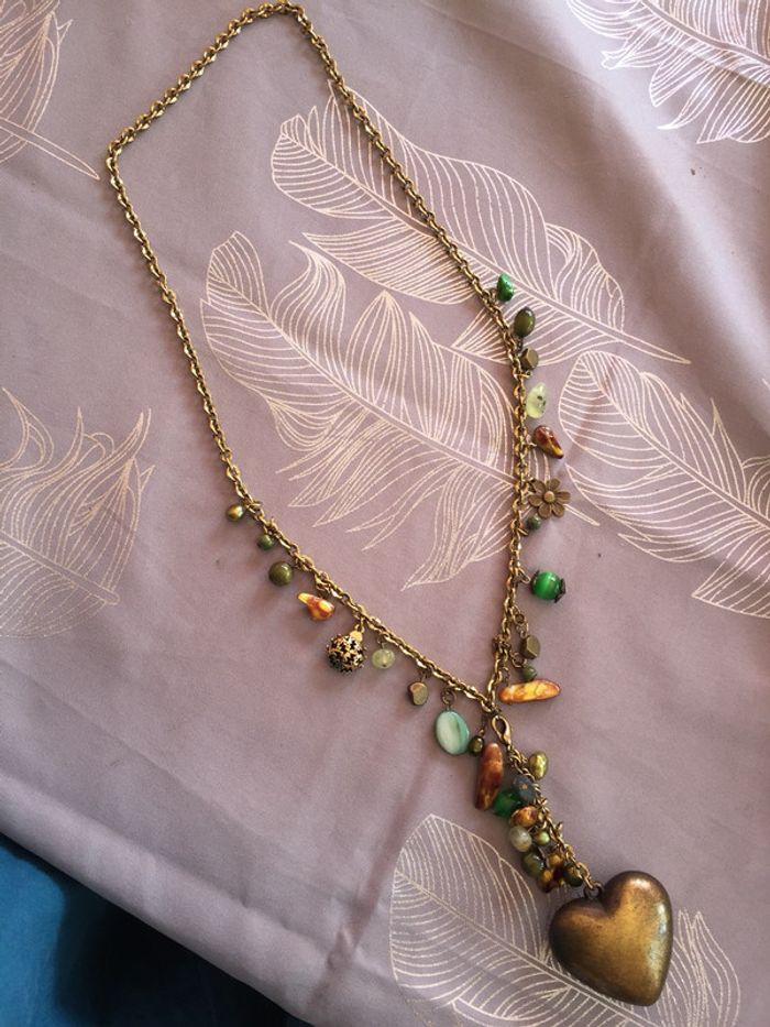 Collier fantaisie cœur