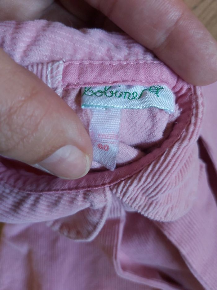 Blouse/chemise à col fille 3 mois comme neuf (78) - photo numéro 2