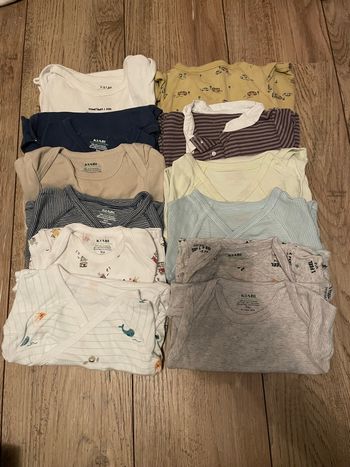 Lot 12 bodies manches courtes