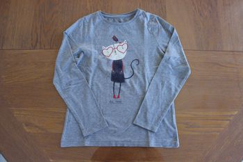 T-shirt manches longues fille 12 ans Galeries Lafayette