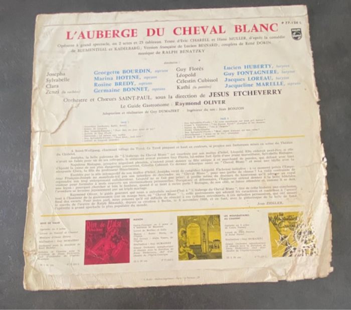 Vinyle 33 tours L’auberge du cheval blanc - photo numéro 4