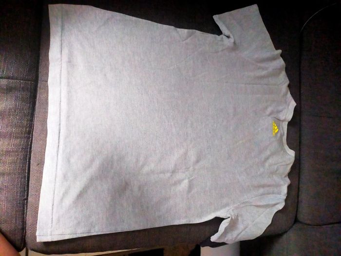Tee shirt gris neuf 11/12 ans adidas garçon. - photo numéro 7