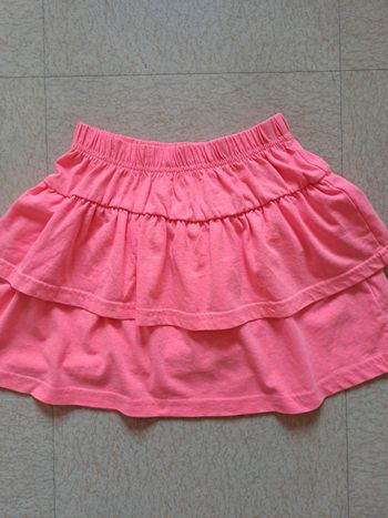 Jupe à volants corail / T. 10 ans / " Zeeman "