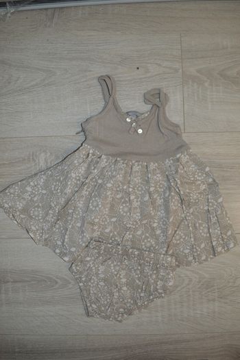 Robe + bloomer 3 suisses 3 mois