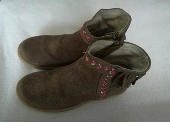 Boots vert baudet fille 34