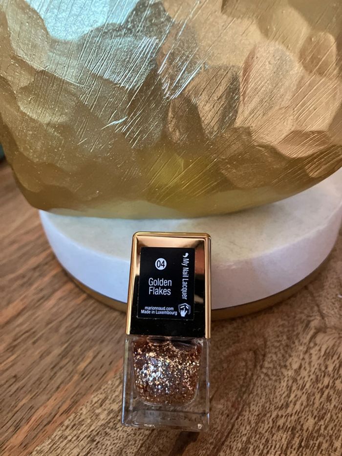 Marionnaud vernis golden flakes numéro 4 neuf à paillettes - photo numéro 2