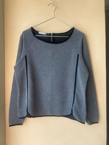 Pull /sweat moucheté noir et blanc Promod M/L