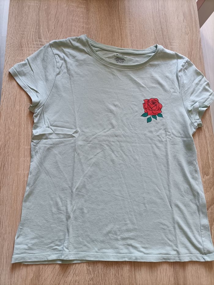 T-shirt vert clair - 12 ans /xxs fille