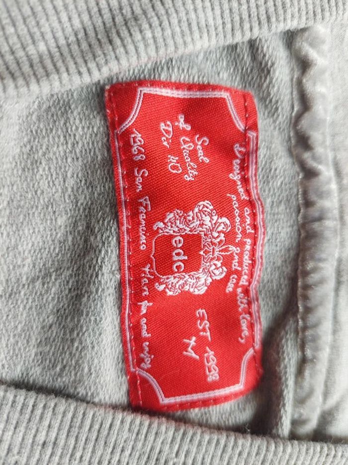 Sweat gris clair edc - photo numéro 2