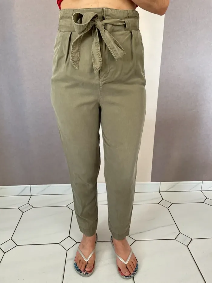 Pantalon kaki fluide