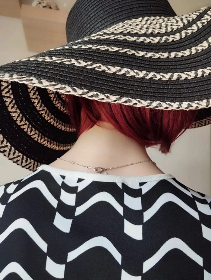 🌿Robe Légère Graphique Près du Corps 123 Taille 36🌿 - photo numéro 8