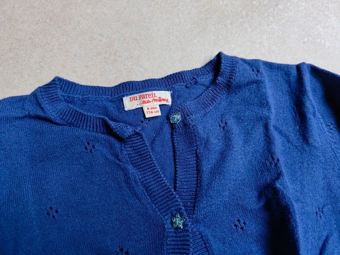 Gilet bleu 6 ans - photo numéro 4