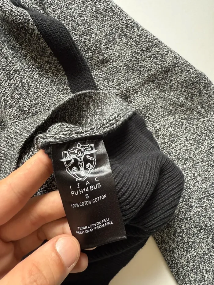 Pull gris chiné Izac / Pull en maille - photo numéro 8