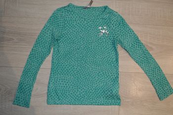 Tee shirt manches longues fin vert Orchestra 6 ans