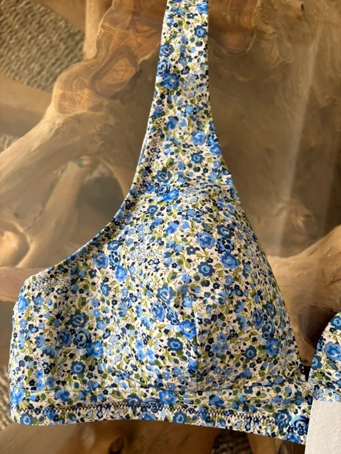 Haut de maillot de bain Etam fleurs bleu 42 - photo numéro 4