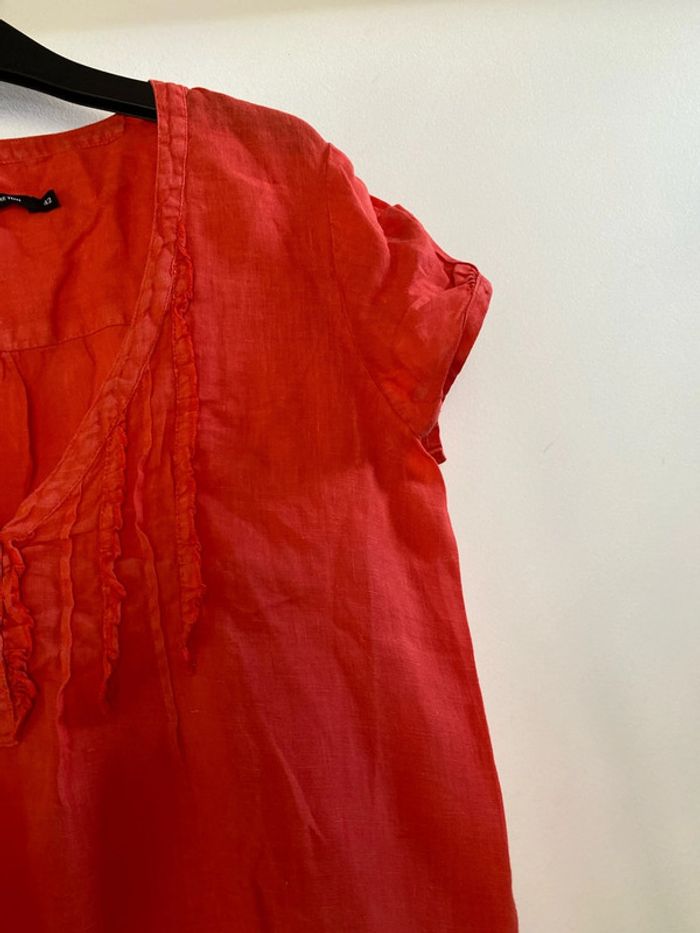 Chemise haut Monoprix taille 42 en lin - photo numéro 4