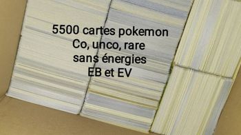 Gros lot 5500 cartes pokemon, co unco et rare, sans énergies, série EB et EV,(un peu de SL) 
