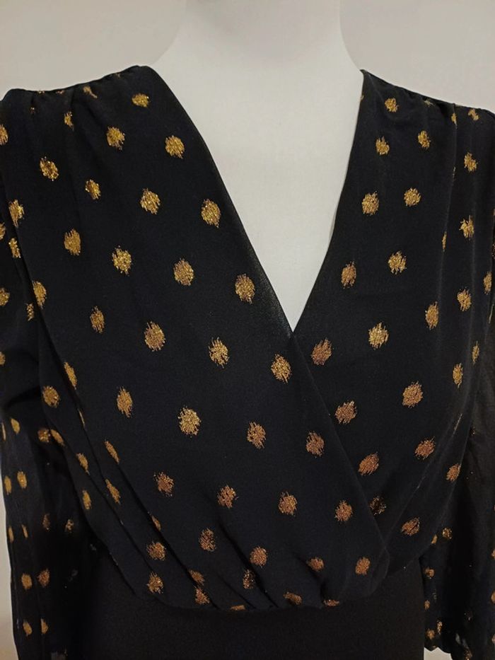 Robe noire chic cache-coeur New Collection taille S 36 - photo numéro 3