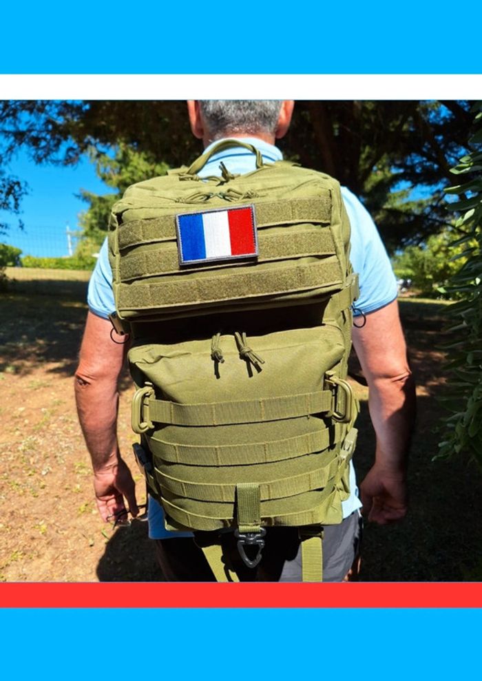Sac à dos tactique 50L – Vert militaire, rando, outdoor & survie - photo numéro 6