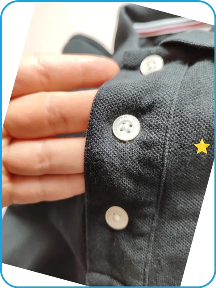 Polo noir / homme / tommy jeans/ M - photo numéro 3