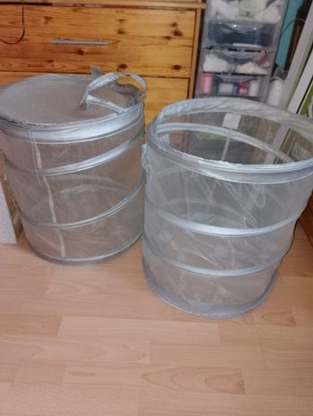 2 Paniers repliable pour linge, jouet...