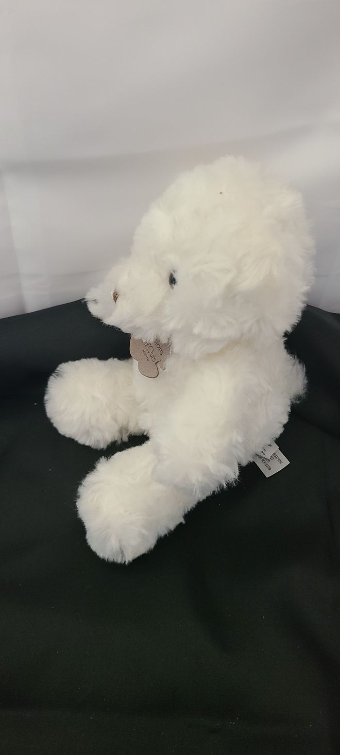 Peluche doudou ours blanc HISTOIRE D'OURS - photo numéro 4
