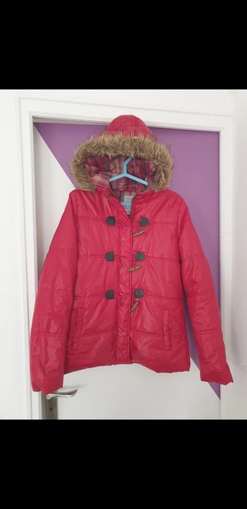 Jolie doudoune rouge femme