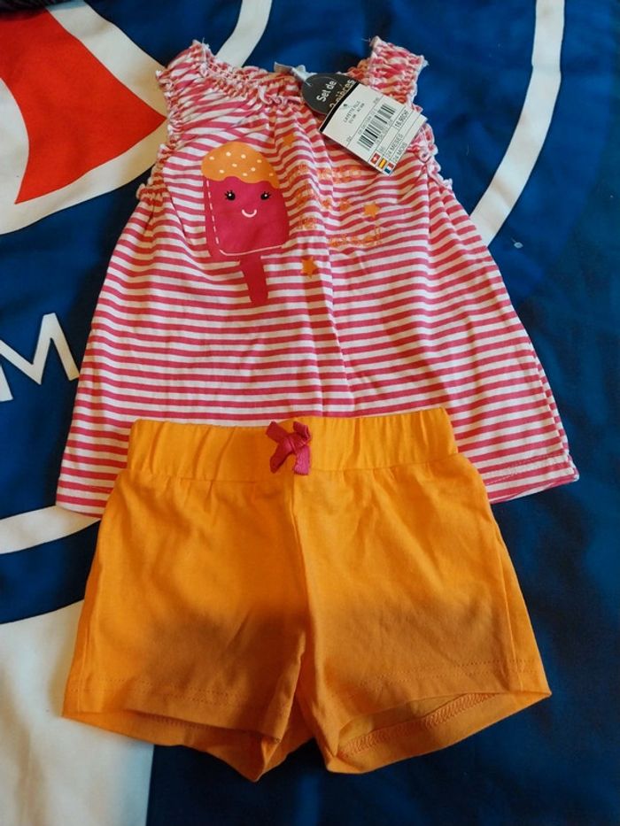 Ensemble fille 24 mois