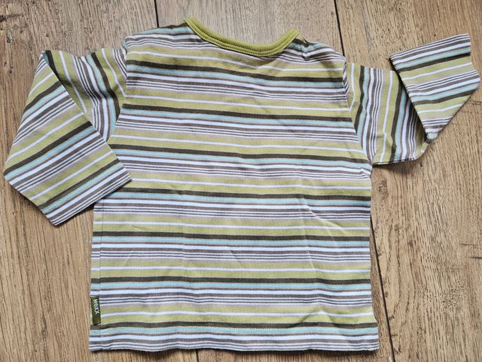 T.shirt manches longues rayé multicolore Mexx 6 mois - photo numéro 5