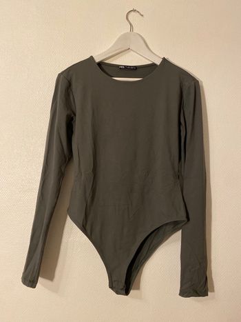 Body vert manches longues  Zara L