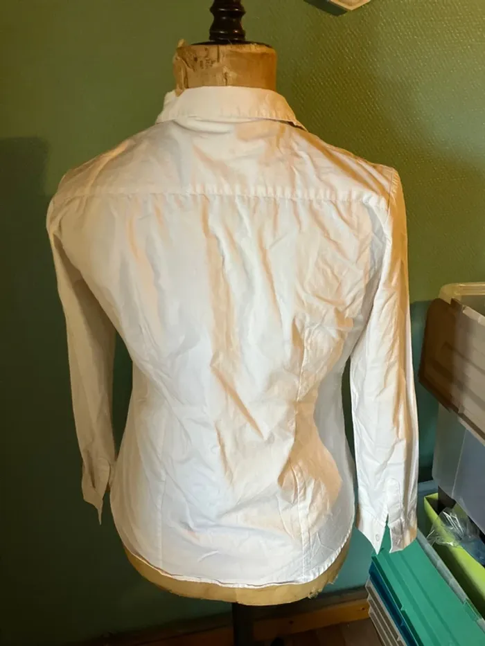 Chemise blanche manche longue @ - photo numéro 4