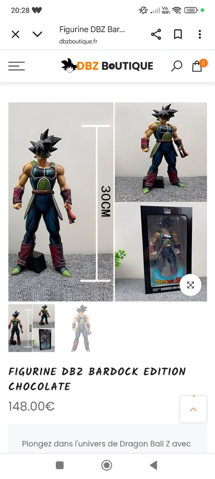 Figurine bardock édition chocolate - photo numéro 3