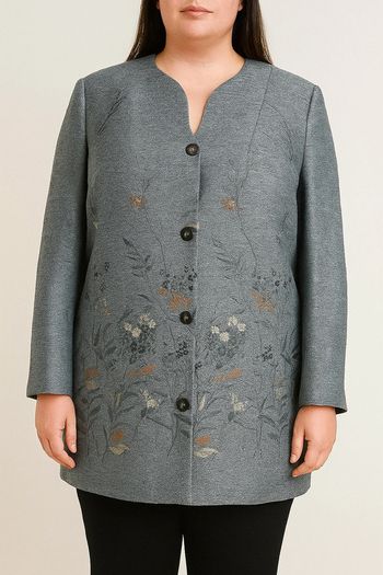 Jolie Veste brodée Gabriella Salvalaglio taille 48