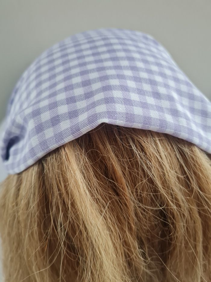 Bandeau fichu vichy - photo numéro 3