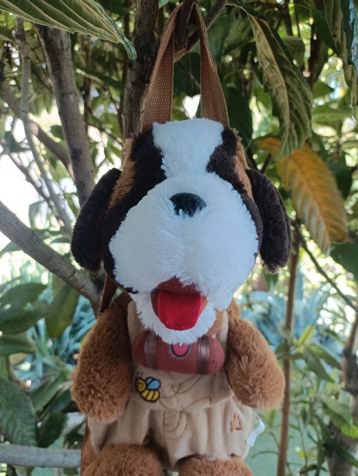 Peluche chien sac à dos pour la rentrée scolaire maternelle de marque Roda - photo numéro 2