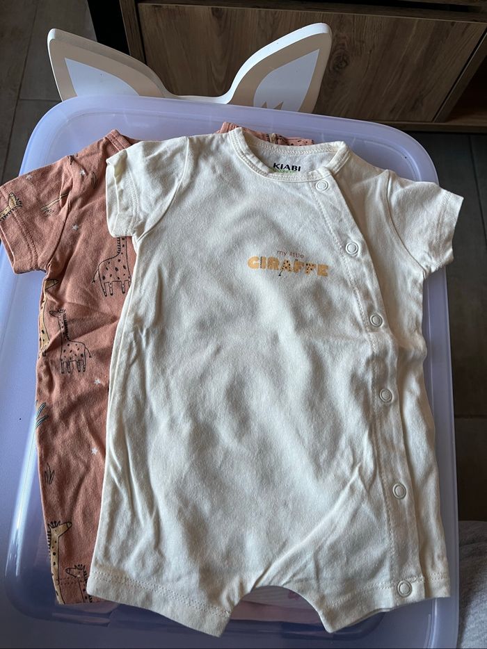 Lot de 2 combi short bébé - photo numéro 2