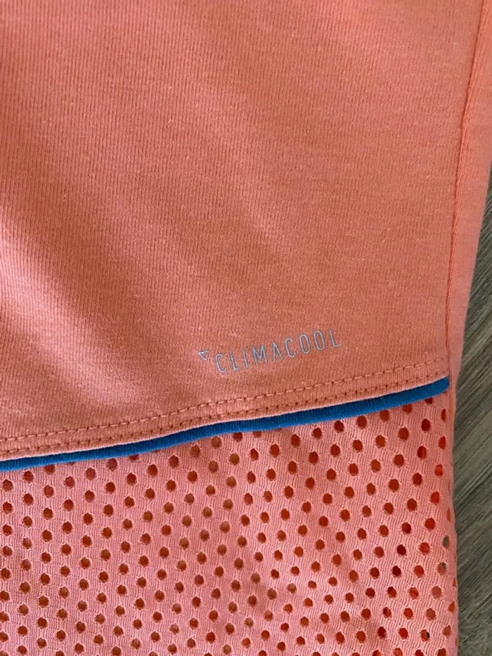 Débardeur sport Adidas femme neuf avec étiquette Taille S - Corail & doré - photo numéro 5