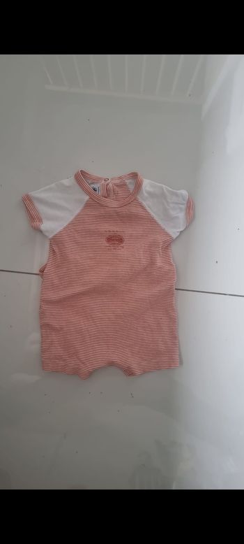 Combi short bébé petit bateau taille 6 mois