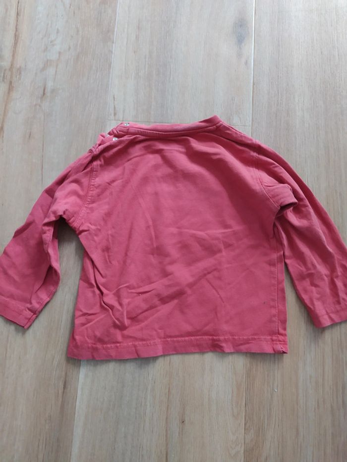 T-shirt manches longues grain de blé 18M rouge - photo numéro 4