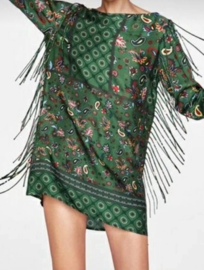 Robe Zara Woman franges T.XL - photo numéro 5