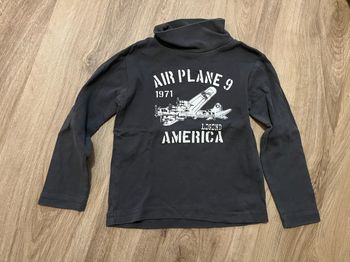 T shirt manches longues col roulé InExtenso In Extenso noir très bon état 3 ans